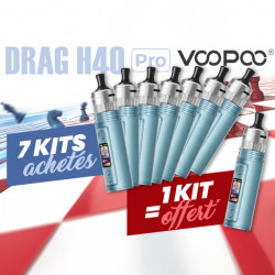 Offre Kit Drag H40 Pro Snow Blue Voopoo