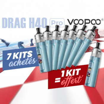 Offre Kit Drag H40 Pro Snow Blue Voopoo
