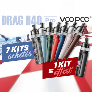 Offre Kit Drag H40 Pro Mix Colours Voopoo