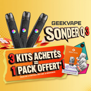 Offre Kit Sonder Q3 Beat Black Geekvape