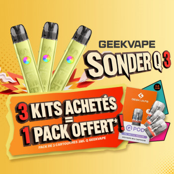 Offre Kit Sonder Q3 Groove Yellow Geekvape