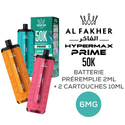 Kit Hyper Max Prime 50000 2mL (+ 2x10mL) 6mg Al Fakher