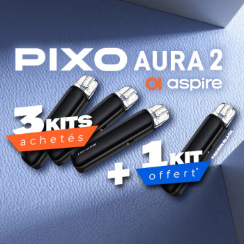 Offre Kit Pixo Aura 2 Carbon Black Aspire