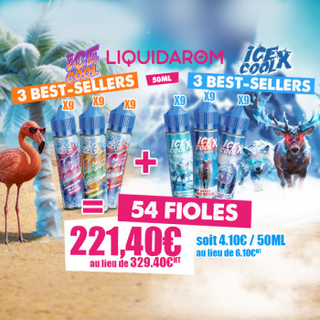 Pack Ice Cool / Ice Cool X 50mL by Liquidarom (+ Goodies)