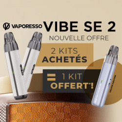 Offre Kit Vibe SE 2 Leather White Vaporesso
