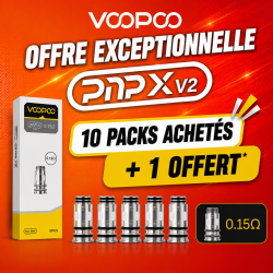Offre Résistances PnP X V2 (0.15ohm) Voopoo