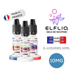 ELFLIQ Nic Salt Made In France 10ml 10mg Elfbar Fraise Glacee 