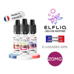 ELFLIQ Nic Salt Made In France 10ml 20mg Elfbar Fraise Glacee