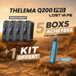 Offre Box Thelema Q200 Pro Armor Knight Lost Vape