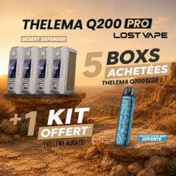 Offre Box Thelema Q200 Pro Armor Knight Lost Vape