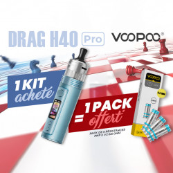 Kit Drag H40 Pro Offer Voopoo Snow Blue
