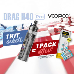 Kit Drag H40 Pro Offer Voopoo Gray Metal