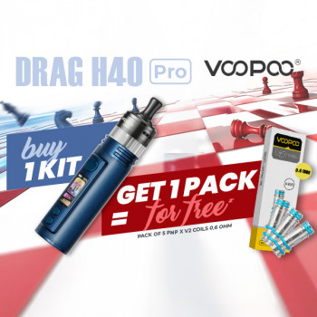 Offre Kit Drag H40 Pro Voopoo Lake Blue