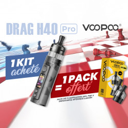 Offre Kit Drag H40 Pro Voopoo Gray Metal