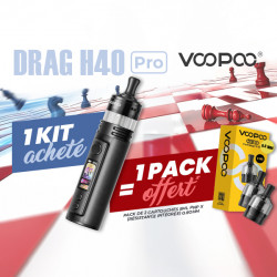 Offre Kit Drag H40 Pro Voopoo Spray Black