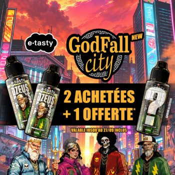Offre Godfall city E.tasty DZEUS (2 achetés + 1 offert)