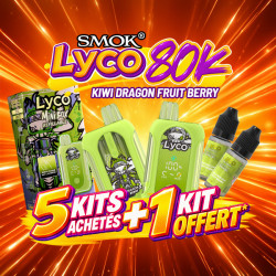 Offre Kit Lyco Mini Box 80K Kiwi Dragon Fruit Berry SMOK