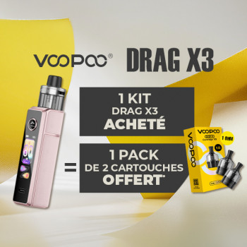 Offre Kit Drag X3 Glow Pink Voopoo