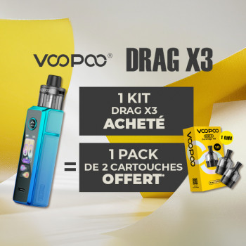 Offre Kit Drag X3 Sky Blue Voopoo