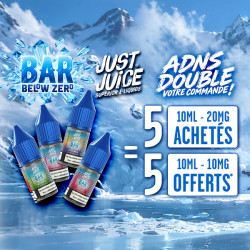Offer New Nic Salt Bar Below Zero 10mL Just Juice