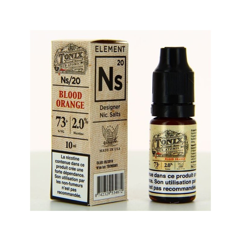 Blood Orange Nic Salts Element 10ml 20mg ADNS